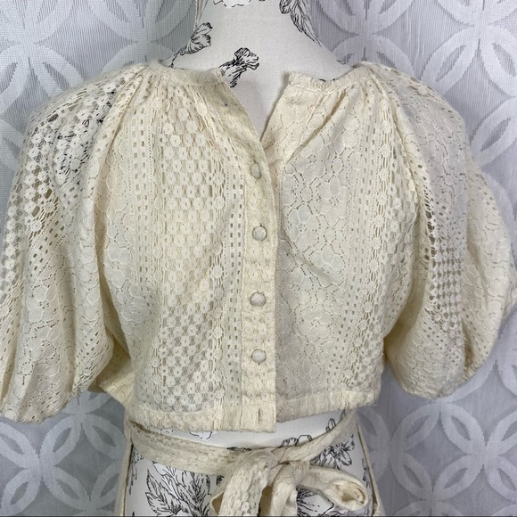 Anthropologie Verb by Pallavi Singhee Agneza Lace Maxi Dress Size 10‎ NWT $238 - Picture 8 of 16